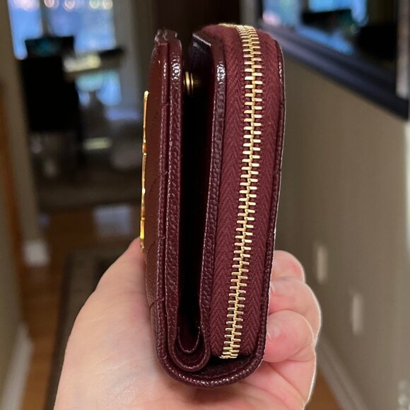 YSL Saint Laurent cassandre matelassé compact zip around wallet - Authentic - Picture 5 of 17